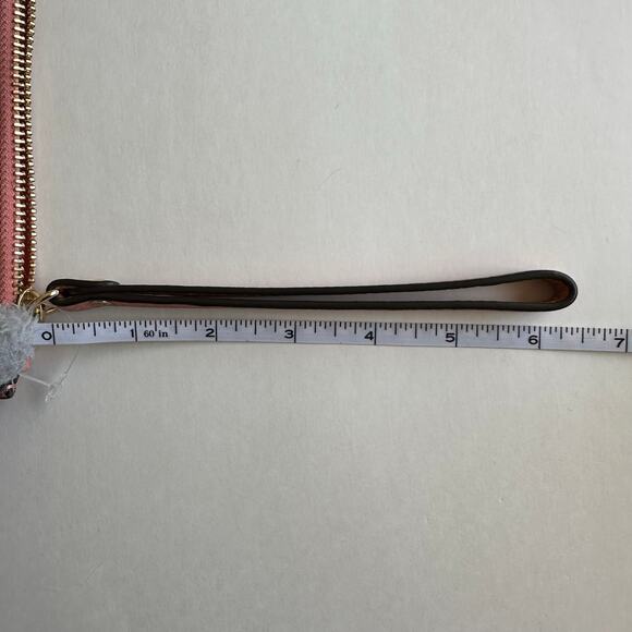 NWOT MICHAEL KORS Light Pink Leather Wristlet Clutch - Picture 10 of 10